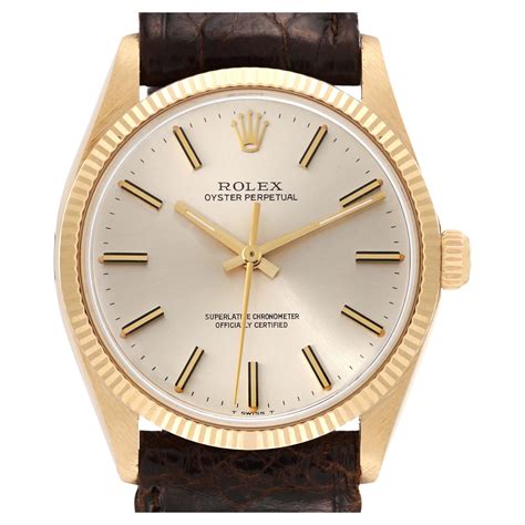 Rolex Oyster Perpetual 34 Ref. 1005 18K Yellow Gold 